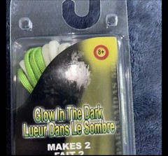 NWT-Glow In The Dark Woven Bracelet Makes 2
