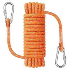 Floating Kayak Rope Reflective Orange 3/8 Inch 32 Feet 4600 lb Nylon Polyester