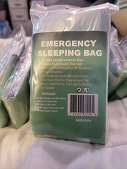 Lot Of 10 CAMPING EMERGENCY SLEEPING BAGS 84″ X 36″- WATERPROOF MYLAR