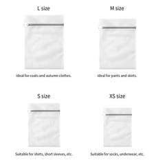 10 Pack Mesh Laundry Bags for Delicates with Non 10Pack(Family Size1), White