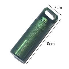 Colorful Aluminum Waterproof EDC Sealed Bottle Survival Storage Box Outdoor Port