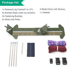 2 in 1 Paracord Bracelet Jig, Paracord Bracelet Making Kit, Adjustable Length DI