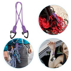 2 Pcs Stroller Hook Outdoor Camping Water Bottles Carabiner Keychain