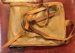 Hand Forged  Large Flint and Steel Fire Starter In Leather Roll Up! New!