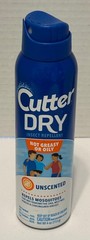 Cutter Dry Insect MosquitoesRepellent Aerosol Spray Unscented