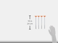 Coghlan’s Steel Nail Pegs for Camping, Heavy-Duty Tent One Size, 4 Pack