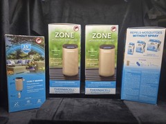 Thermacell Zone Mosquito Repellent Patio Shield 15ft Protection Tan New In Box