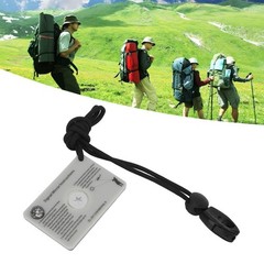 Survival Emergency Signal Mirror with Lanyard Multifunction Reflector Glass