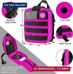 Survival Gear and Equipment with Molle Pouch, for Men Women Camping Outdoor Adve