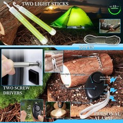 37-in-1 Survival Kit for Men – Emergency Gear, Camping & Hiking Essentials, Gift