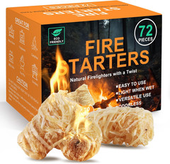 Realcook Natural Fire Starter for Campfires: All Weather Firestarters – Odorless