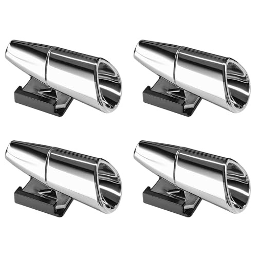 4PCS Car Deer Whistles, Ultrasonic & Wind Activated Deer Horns Silver, 4 PCS