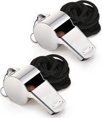 Stainless Steel Whistle with Lanyard, Very Loud Sports Whistle, Perfect for Refe