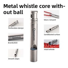 Qunature Titanium Emergency Whistle 120 dB Safety Whistle Outdoor Survival Small