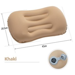 Lightweight Inflatable For Camping Pillow with Neck Support for Travelers