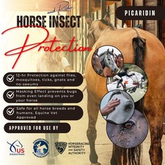 Horse & Rider Fly & Insect Gallon Refill Picaridin Flies Ticks Mosquito