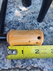 bushcraft 5″ x 1/2 » ferrocerium rod yew wood handle | Ferro rod | mischmetal