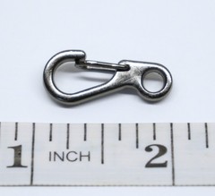 Gunmetal Single Hole Paracord Clips – Durable, Spring-Loaded, and Pack-Ready