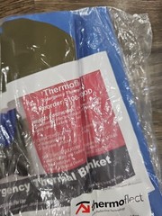 NEW THERMOFLECT Emergency Thermal Blanket EMS, Survival, Go Bag 48″ X 84″