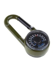 Outdoor Multifunctional Carabiner Clip with Thermometer Compass Dual Display