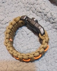 paracord survival bracelet military Compass Razor Whistle