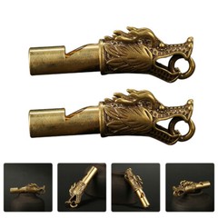 2pcs Referee Whistles Charm Antique Keyring Charm Delicate Creative Survival