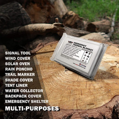 Survival Emergency Mylar Thermal Blankets -Space Blanket Survival Kit Camping Bl