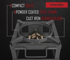 THE WOK BLOCK 12″ Single Propane Outdoor Burner with Built in Wok Ring. 45,00…