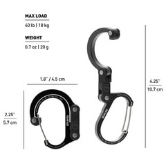 Gear Aid Heroclip Mini Hybrid Camping Gear Clip – Forest Green