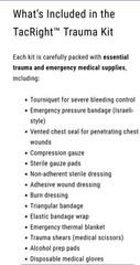 TacRight Trauma Kit Professional Emergency Medical First Aid Military Hiking