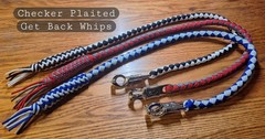 Motorcycle 550 Paracord Get Back Whips W/O Core Ball Checker Plait 3ft Length