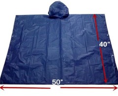 Emergency Hooded Poncho Rain Coat Waterproof CHOOSE Your Color Pink, Blue, Black