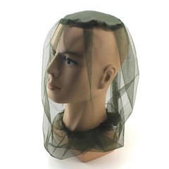 Olive Drab Mosquito Hat Insect Head Net Pocket Mesh Protection Bugs Flies Bees