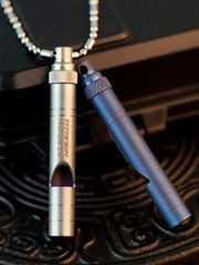 TC4 Titanium Safty Whistle EDC Outdoor Emergency Survival Whistle Pet Training