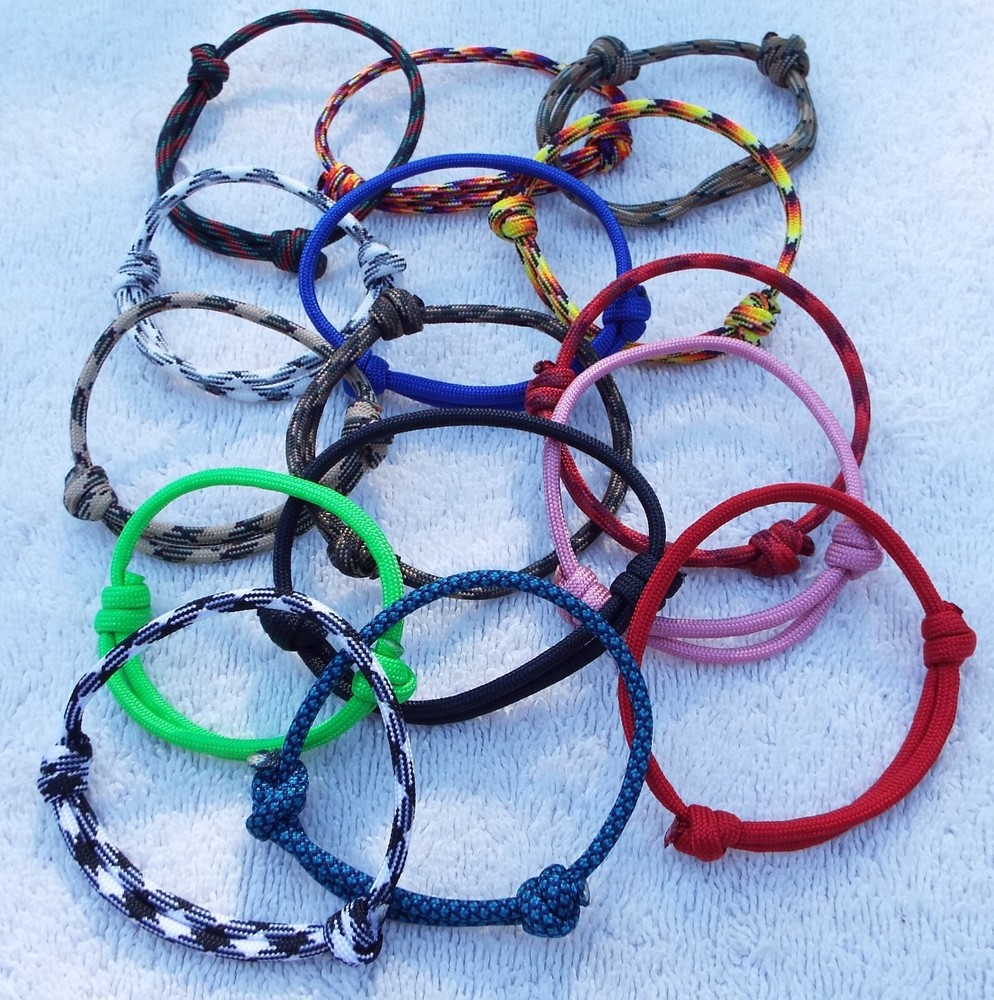 Pick your color(s) Paracord friendship bracelet Handmade USA Camo Red Blue Pink
