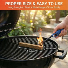 Natural Fire Starter Sticks: Quick Start Starters for Grills 15 Sticks
