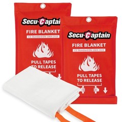 Emergency Fire Blanket For Home And Kitchen – 2 Pack 40″x40″ Flame Suppression