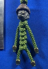 paracord keychain. bag, purse, backpack, jacket zipper pull. Soldier Gorilla. B9