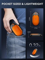Hand Warmer Electric 2 Pack, Pocket Warmer Rechargeable, Portable Heater…