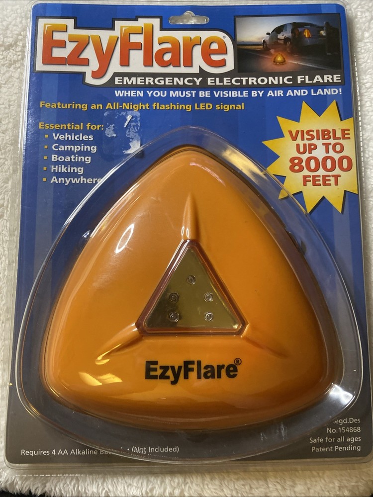 EzyFlare EZY Flare Emergency Roadside Electronic Flashing LED Warning Light NIP