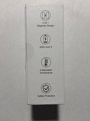 10,000MAH Dual Magnetic Hand Warmer Power Bank OT-83 Silver 104 F – 131 F Winter