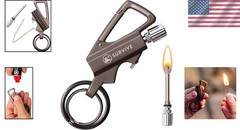 Lightweight Permanent Match Keychain Lighter & Bottle Opener – Ideal for Camping
