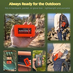 Pocket Survival Fishing Kit,Emergency Tackle Box,Camping&Hiking
