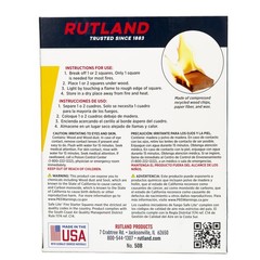 Rutland 50B Natural Cubes Fire Starter