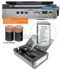 Premium Emergency Radio Bluetooth Speaker MP3 Player Emergency Light Solar Panel