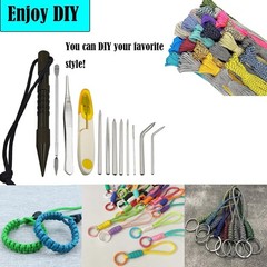 12Pcs Paracord Stitching Set Stainless Steel Lacing Needles FID Knotter Tools