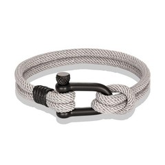 Survival Bracelet for Men Women U Shape Emergency Paracord Rope 316L Buckle