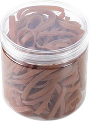 60 Pcs Large Rubber Bands Heavy Duty, Duty Trash Can Band, Yellow