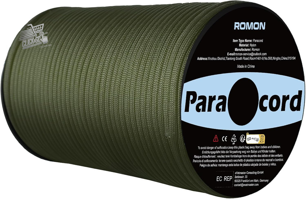 Paracord Rope 550 4mm Nylon 9 Wire Military Lanyard Camping Survival 100