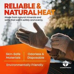 Widespread Hand Warmers Disposable 50 Pairs 100 Warmers 11 Hour Air-Activated